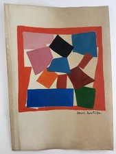 Henri Matisse COA Art Painting Original Drawing Vintage Paper Signed