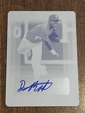 DYAN R. RODRIGUEZ 2017 LEAF PERFECT GAME YELLOW PRINT PLATE AUTO #1/1 JUNCOS, PR