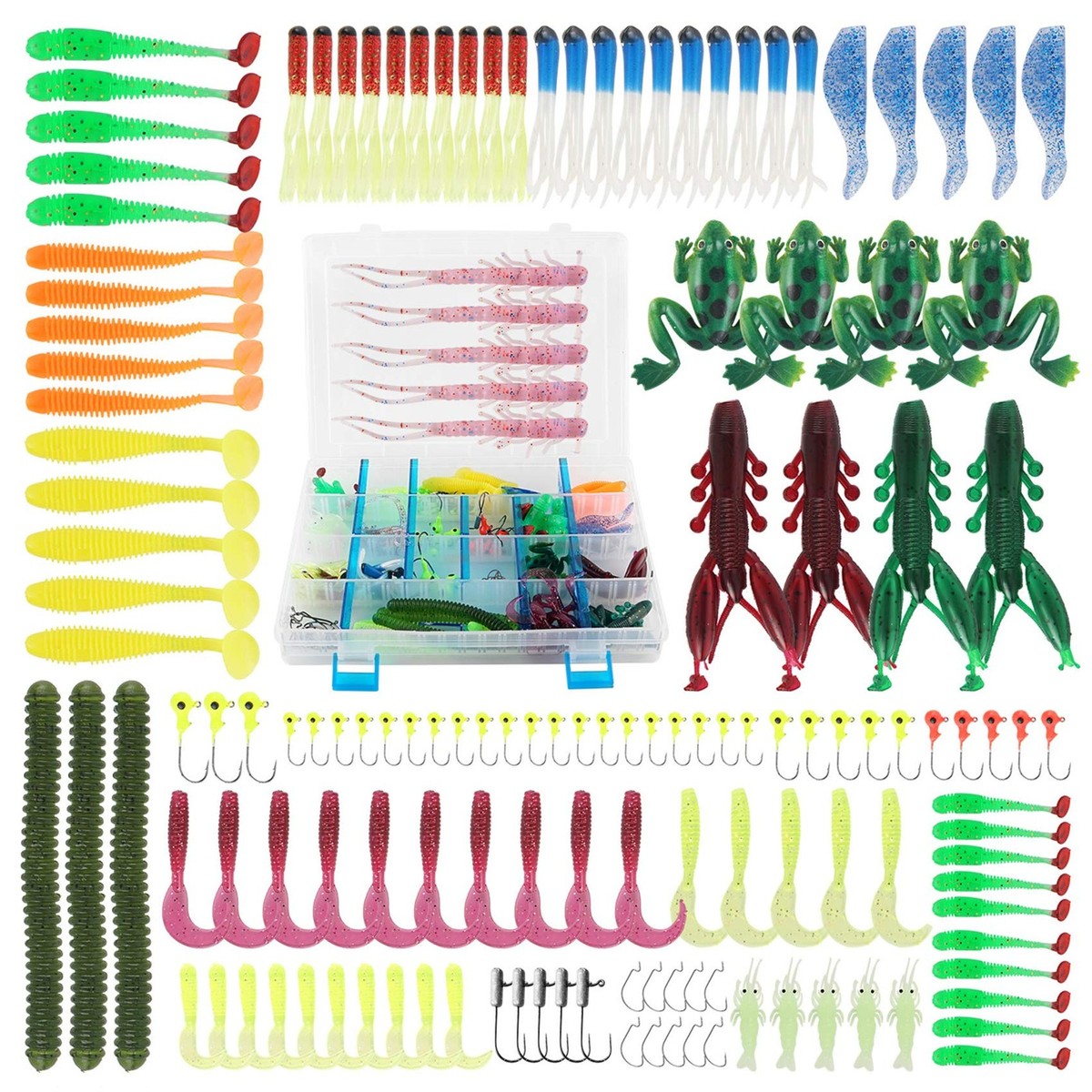 Kit 8 Leurres Flottants Artificiels Pour Brochet & Saumon – Avec Boîte De Rangement, Idéal Pêche Eau Douce & Salée