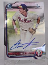 2022 Gavin Tonkel 1st Bowman ⚾️ CHROME ON CARD AUTO! 💎 FREE SHIPPING! 💎💎