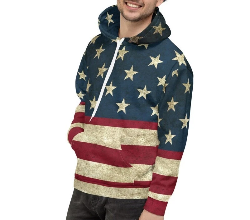 American Flag Shirt Grunge Style | American Flag Shirt | Patriotic T-Shirt | Jul