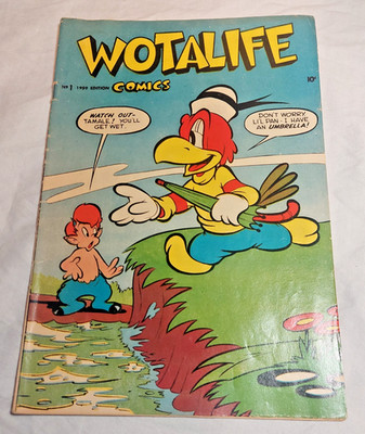 Wotalife Comics # 1 1959 first issue Silver Age Atomic Rabbit