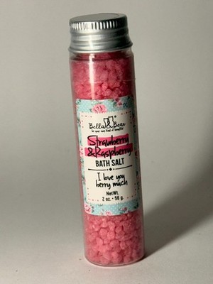 1 pack Bella Bears Unicorn Dreams Strawberry & Raspberry Bath Salt Travel Size