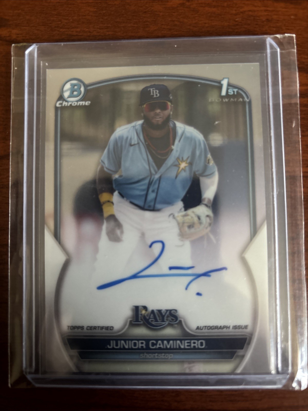 2023 Bowman - Chrome Prospect Autographs Junior Caminero #CPA-JCR (AU, RC)