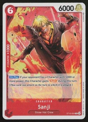 Sanji ST10-004 Common Ultra Deck: The Three Captains One Piece