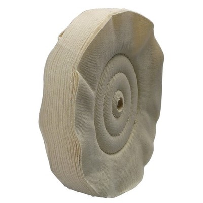10'' Dia Canton Flannel Buffing Wheel, fits 3/4''-7/8'' arbor, #8455-73