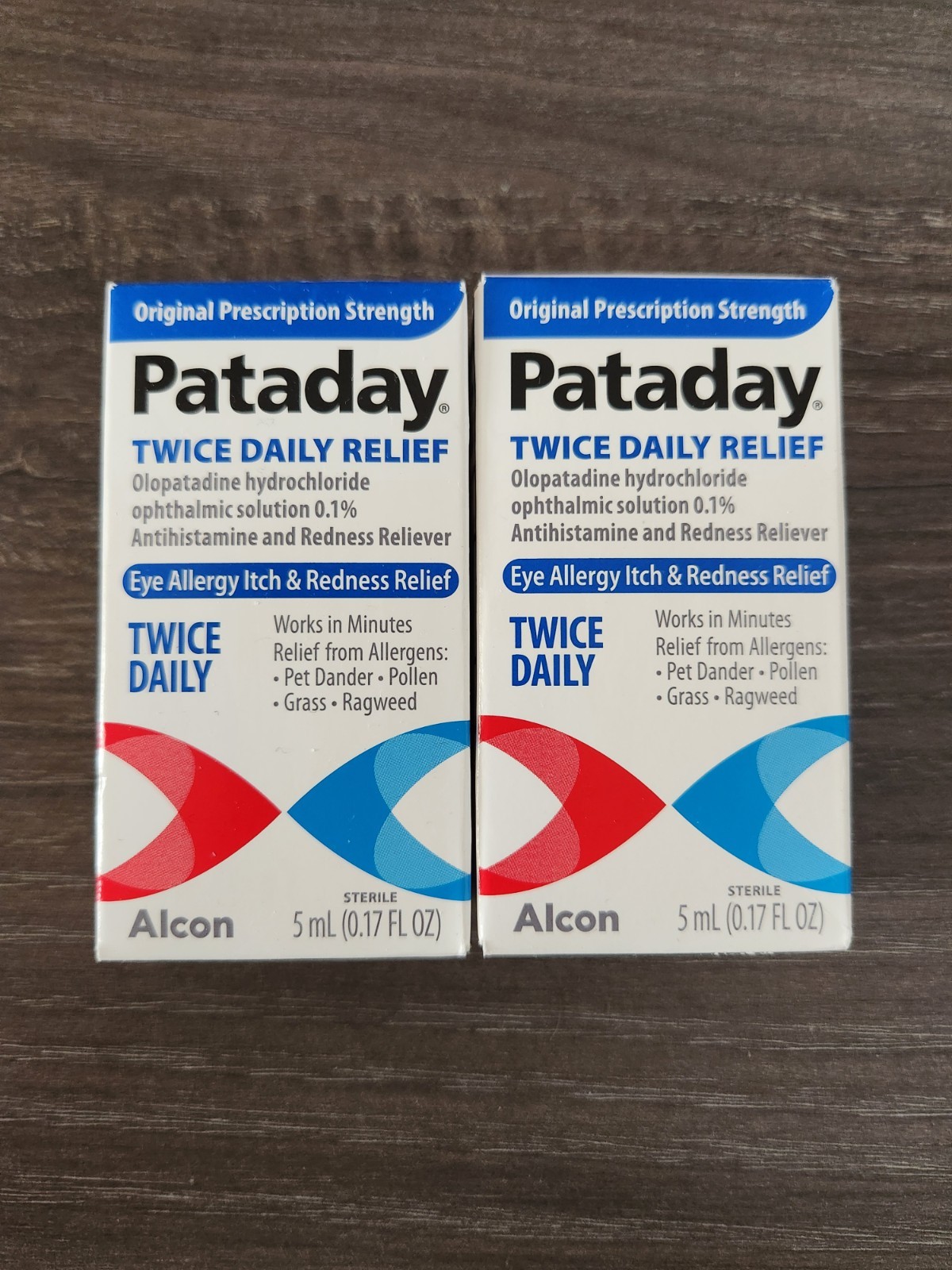 Paradayc 2x Pataday Twice Daily Eye Care Allergy Relief Eye Drops 5ml NEW Exp 05 ...