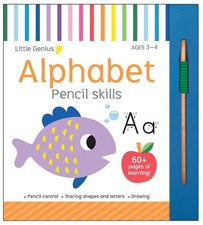 Little Genius - Pencil Skills Activity Pad Alphabet Paperback Book