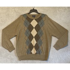 Dockers Brown Sweater Size X Large Front Pattern Long Sleeve