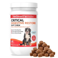 Critical Digestive Restore Soft Chews for Dogs - Veterinarian-Strength Probio...