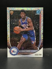 #BCV-3 VJ EDGECOMBE 2025 BOWMAN PHILADELPHIA 76ERS Chrome SPECKLE REFRACTOR /299