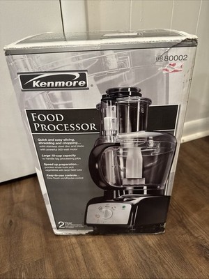 Kenmore 10 Cup Food Processor Black New In Damaged Box