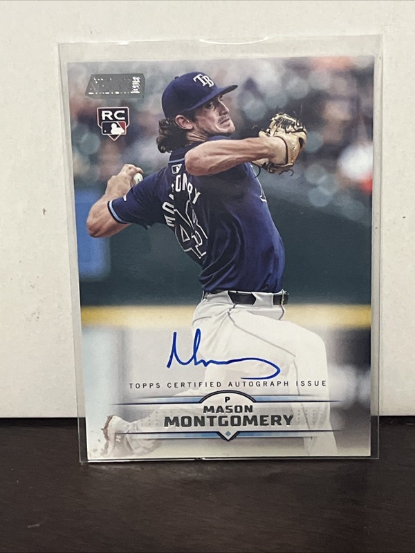 MASON MONTGOMERY 2025 Topps Stadium Club On Card Rookie Auto #SCBA-MMO Rays