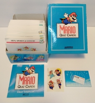 Vintage Super Mario Quiz Cards Set 18 Categories Cards Newfield Publications