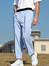 Mens Suit Pants Casual Slim Pants Workout Business Office Long Dress Trousers