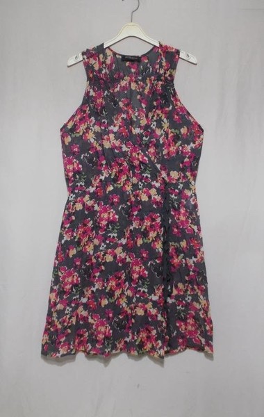 Women Bruuns Bazaar Dress Grey Cotton M