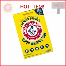 ARM & HAMMER Super Washing Soda Household Cleaner and Laundry Booster, 55 oz Box 0.16 per gallon