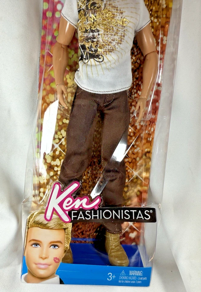 Muñeca Ken Fashionistas 2012 cabello enraizado brazos articulados Ultimate Boyfriend NRFB Foto 3 de 4