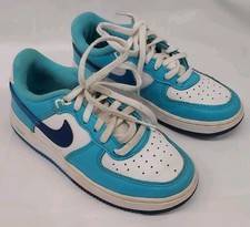 Nike Air Force 1 LV8 Toddler Size 12 C White Photo Blue Good Used Condition Swoo
