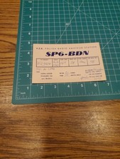 Vintage Ham Amateur Radio Card Postcard 1967 Raciborz Poland SP6BDN