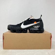 Size 9.5 Men Nike Air VaporMax Off-White Pre Owned AA3831-001