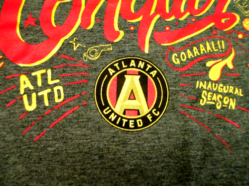 Atlanta United FC Unite And Conquer 2017 Inaugural Season Tee Shirt Men's XL NOS - Picture 6 of 8