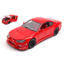 NISSAN SILVIA S15 COUPE 1999 TUNING RED 1:24 Welly Tuning -I- Modellino Nuovo