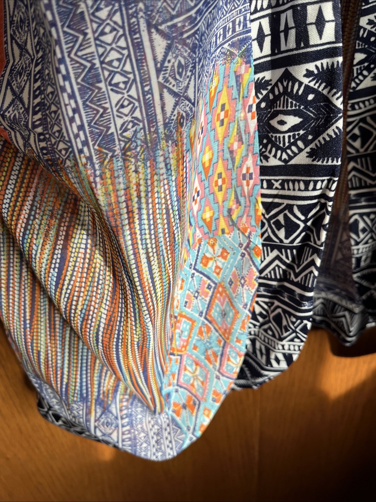 Boho-style Patchwork Open-front Kimono Women’s Me… - image 5