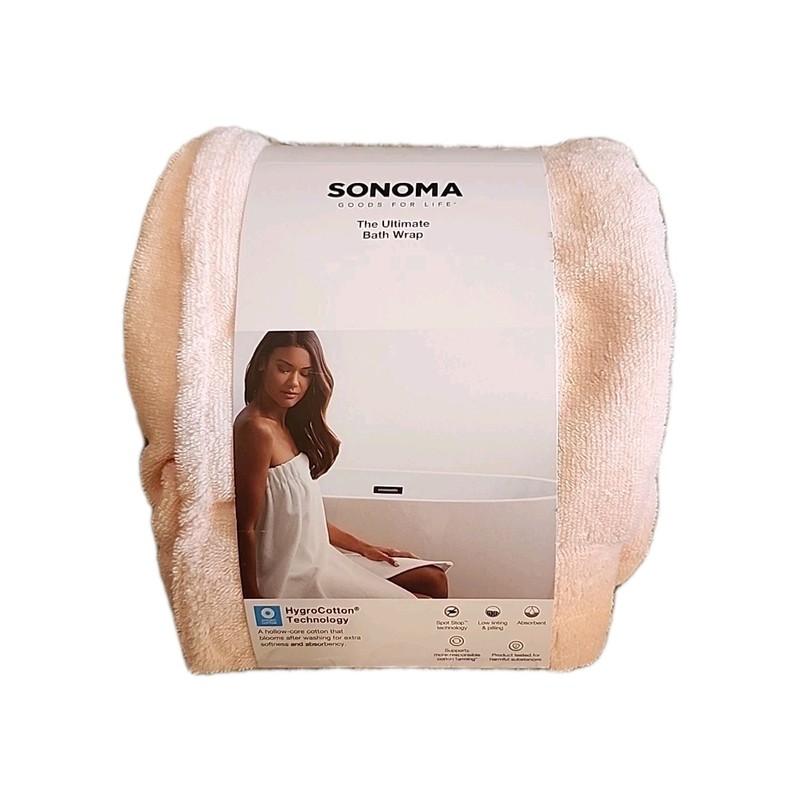 Sonoma The Ultimate Bath Wrap 100% Cotton 30x58 Inch 