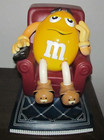 M&M'S Candy YELLOW PEANUT DISPENSER ON RECLINER  TEDDY BEAR SLIPPERS VTG 1999 MM — photo 1