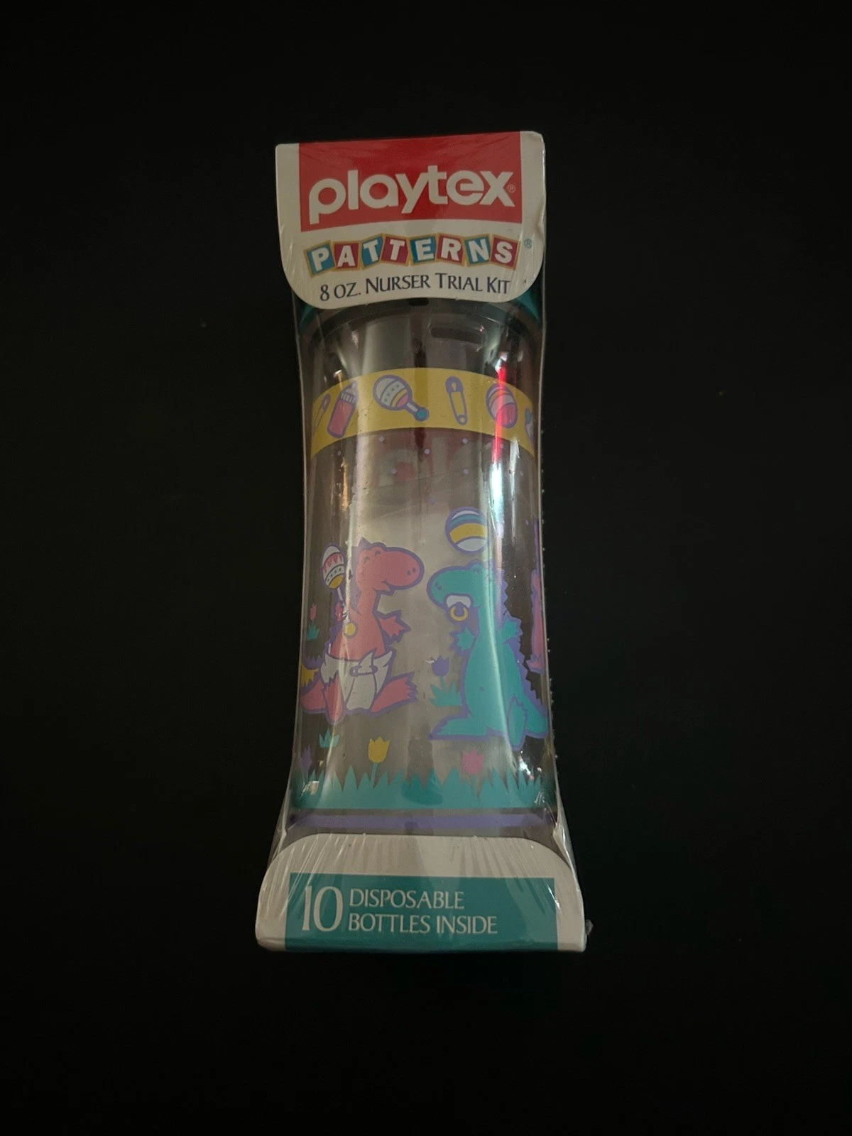 Vintage 90's Playtex Nurser Trial Kit Drop In Baby Bottle Patterns Dinosaurs
Opens in a new window o