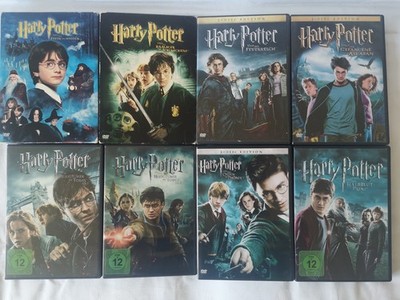 DvD Box Bundle Set Harry Potter 8 verschiedene Teile ab 6 bzw. 12 Jahre