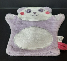 NWT 2012 Jumping Beans Baby Purple Panda Bath Wash Mitt - 100% Cotton