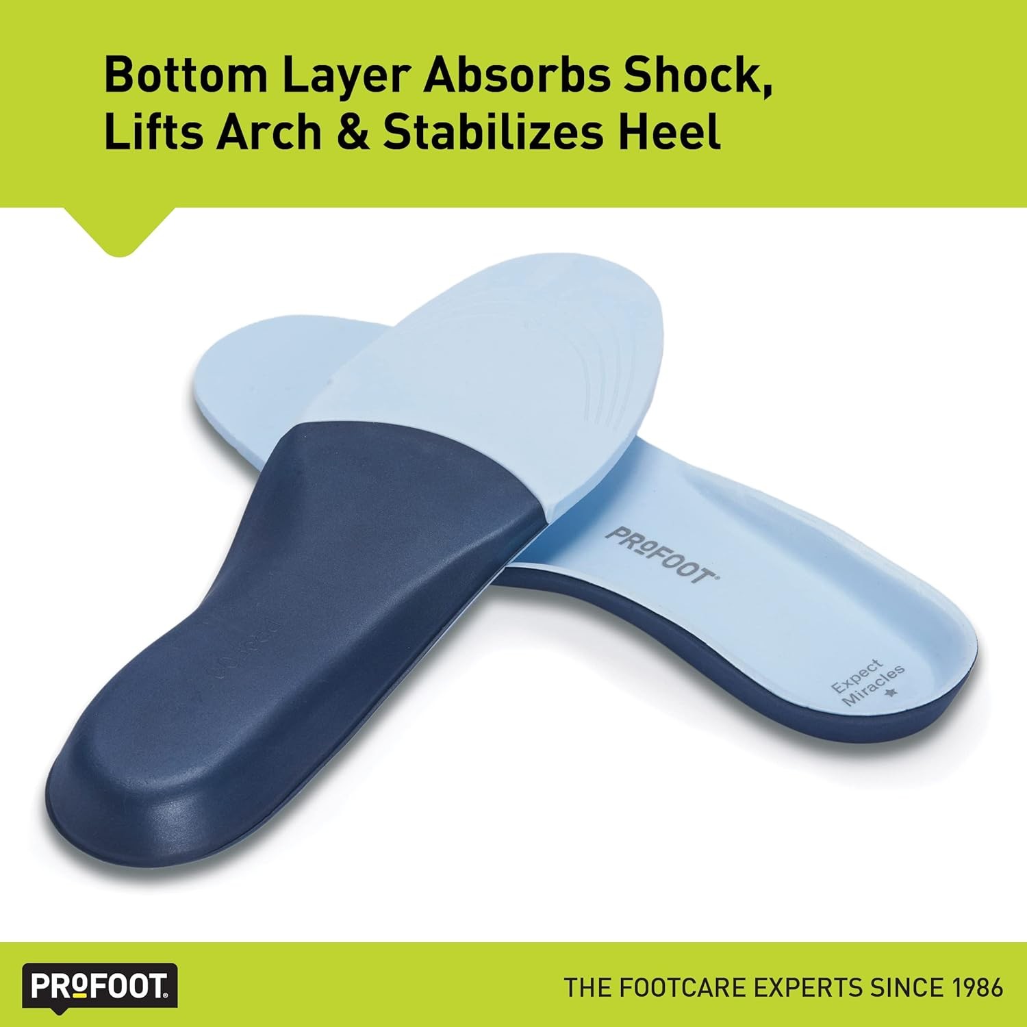 PROFOOT Original Miracle Insoles for Women (Sizes 6-10) – Self-Molding Ultra Lig