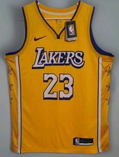 Men's Nike Lebron James   Lakers Lore Series Swingman City Edition Jersey Size L