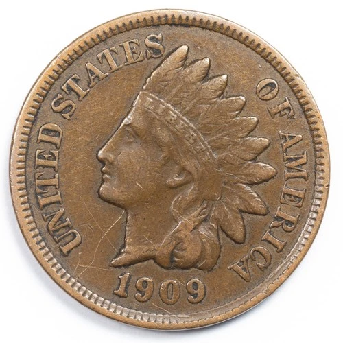 1909 Indian Head Penny Cent Extremely Fine (XF)