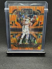 2023-24 Panini Select - Concourse Giannis Antetokounmpo #60 Orange Flash Prizm