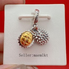 New 925 Sterling Silver Durian Fruit Dangle Charm,Charm for bracelet