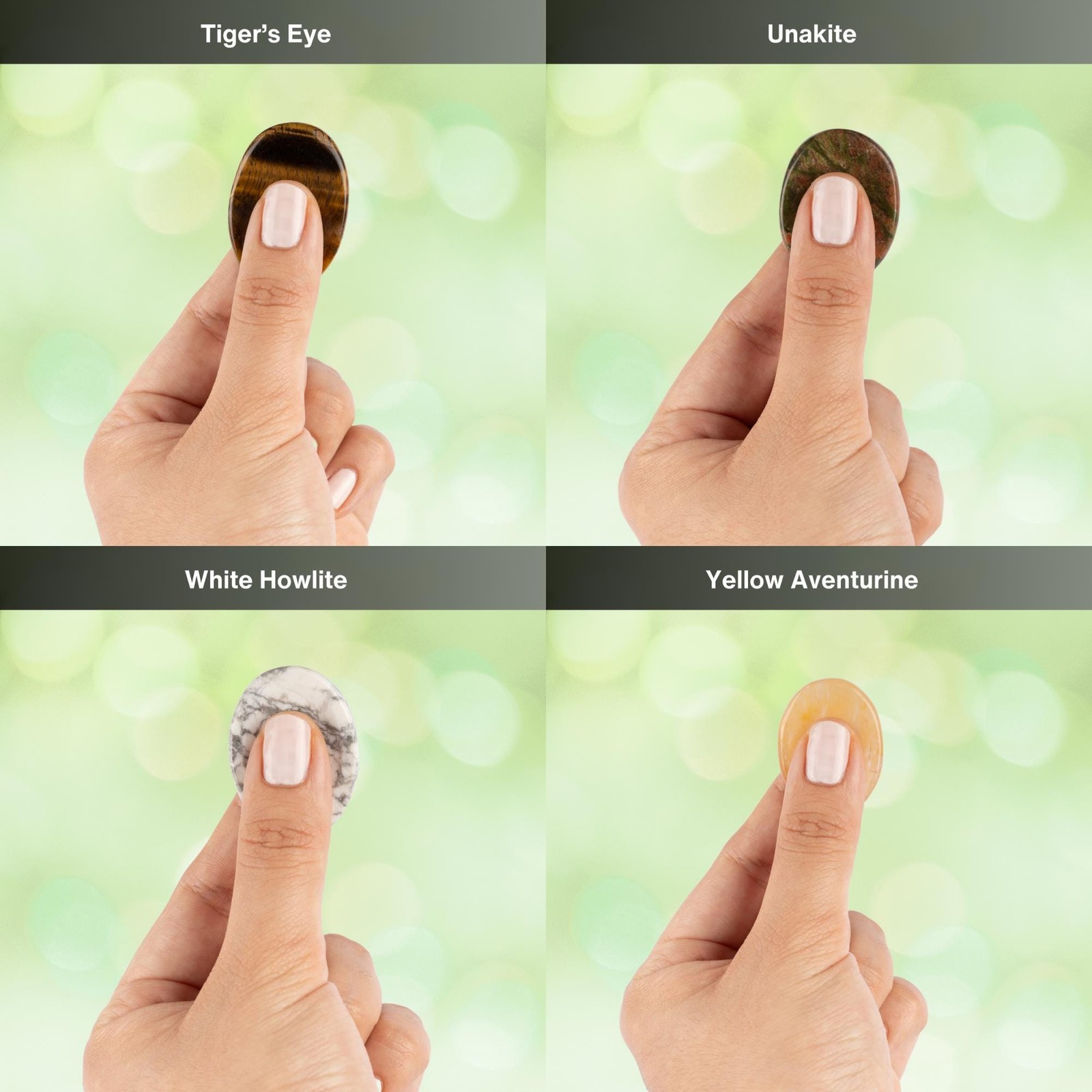 Worry Stones, Healing Crystals for Anxiety Relief, Meditation, Large Selection