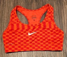 NIKE PRO XS Women DRI-FIT Medium Support Sports Bra-Hyper Punch, Orange.