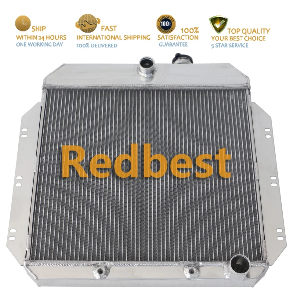 3Row Aluminum Radiator For 1960 1961 1962 Chevy C10 Pickup Truck V8 CC6062 Foto 4 de 4