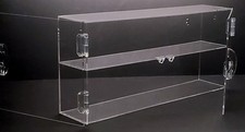 Vitrina de 2 estantes de acrílico transparente T’z Tagz - gabinete de montaje en pared o mostrador