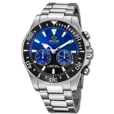 Jaguar Herrenuhr Edelstahl silber Jaguar Connected Armbanduhr UJ888/6