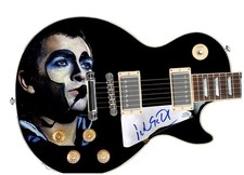 Peter Gabriel Signed Autographed Graphics Photo Guitar ACOA