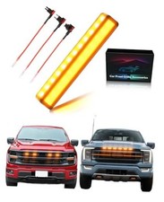 LED Front Grill Lights for 2022025 F150 Grille Accessories 2018 4 Amber Lights