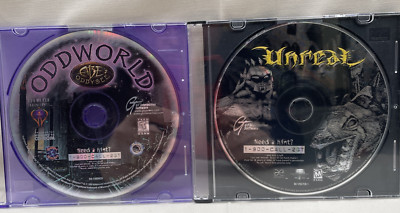 Oddworld Abe's Oddysee Unreal Lot GT Interactive PC Game CD-ROM Disc's ONLY