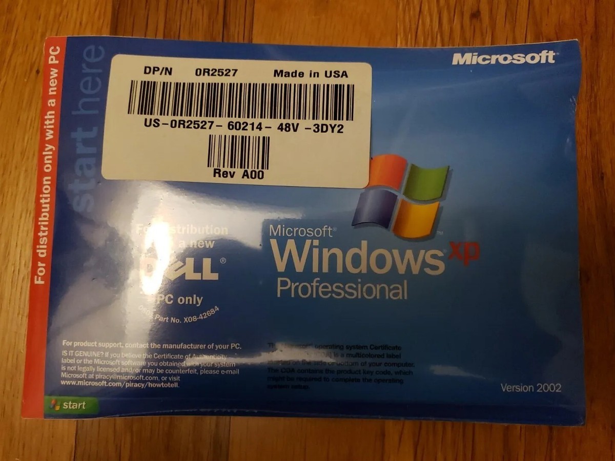 NEW! SEALED Microsoft Windows XP Professional SP 1 NEW! SEALED Microsoft Windows XP Professional SP 1