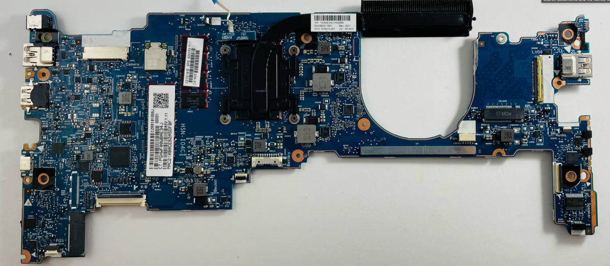 Carte Mère HP EliteBook 1030 G2 – I5, 8 Go RAM + Ventilateur (occasion)
