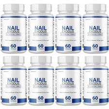 Nail Exodus Capsules for Healthier Feet - Clear Nail Formula - 8 Bottles