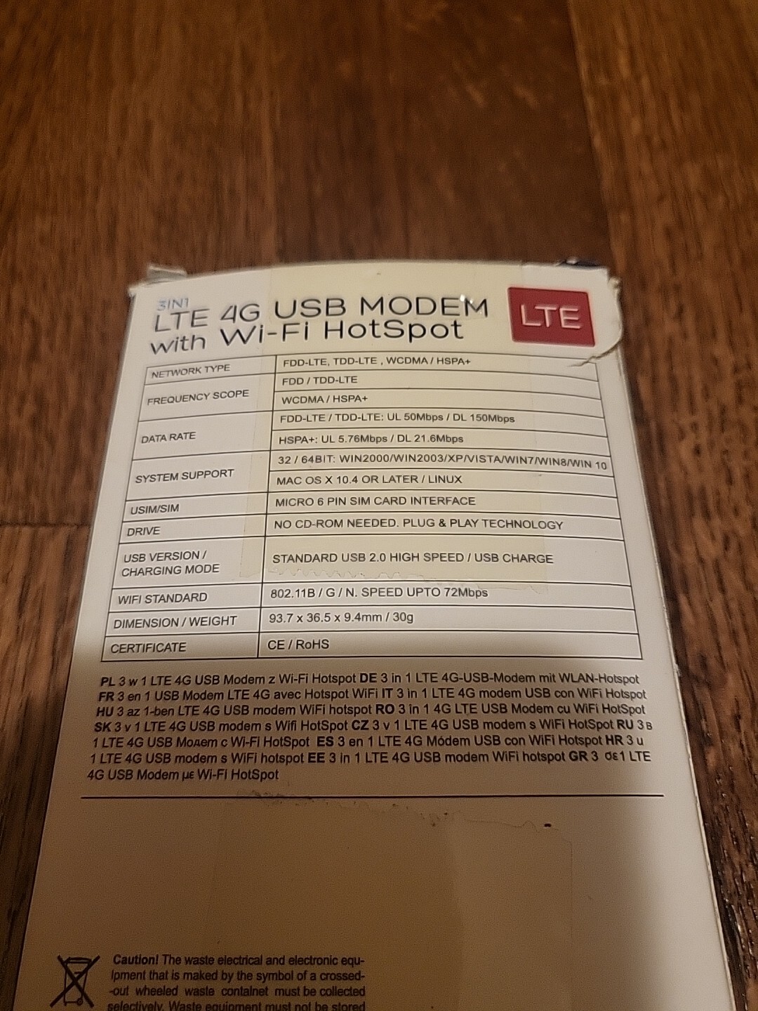 New USB 4G WiFi Router w/ Wi-Fi Hotspot 150Mbps Mobile Portable ABS